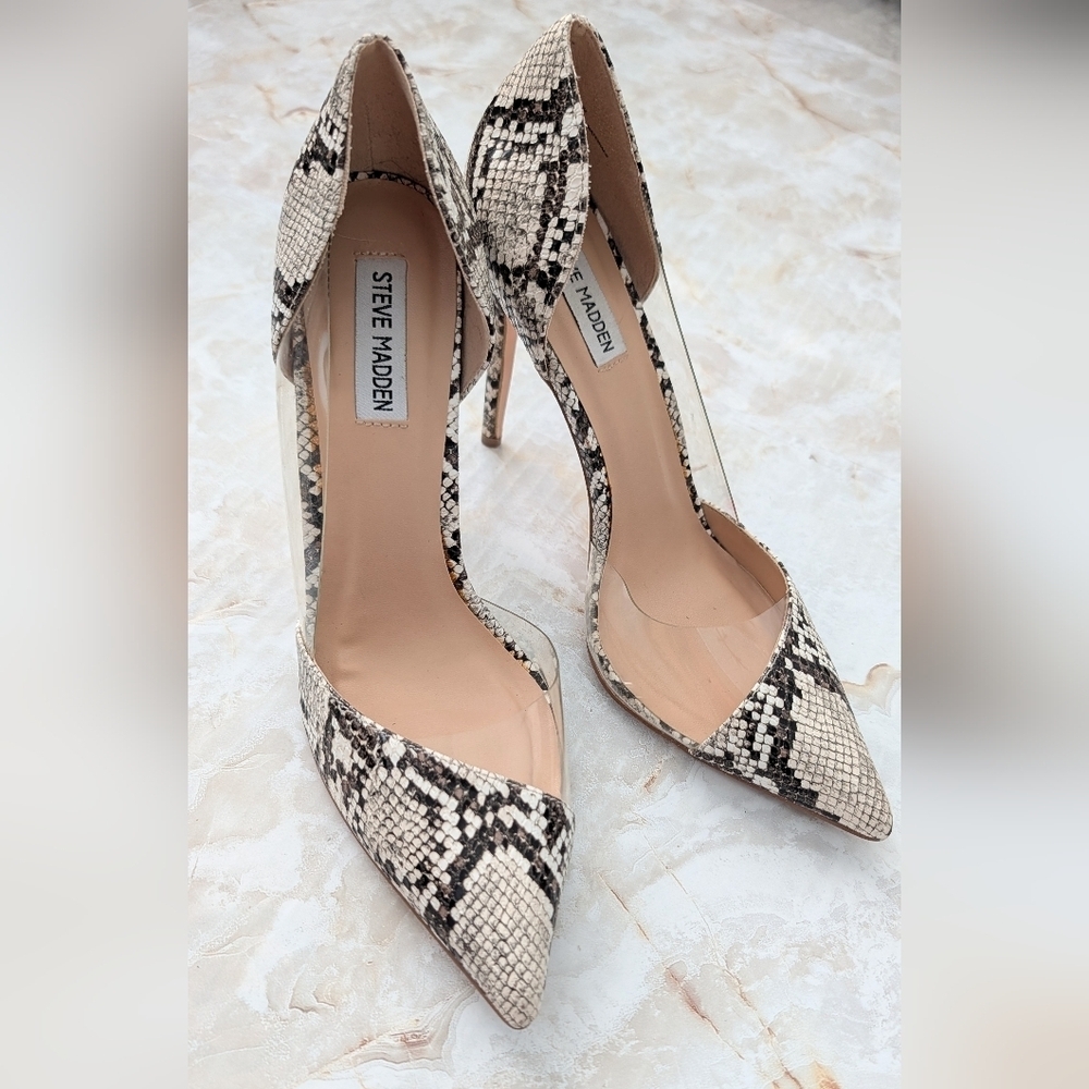 Steve Madden Snake Print Women's Heels Size 9.5M
